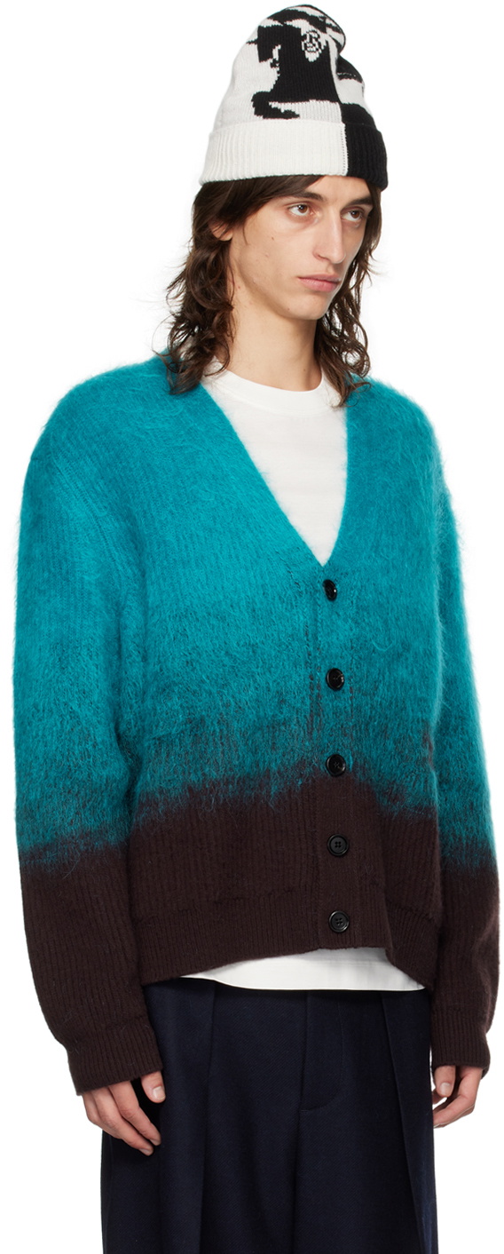 Burberry Blue Gradient Cardigan Burberry