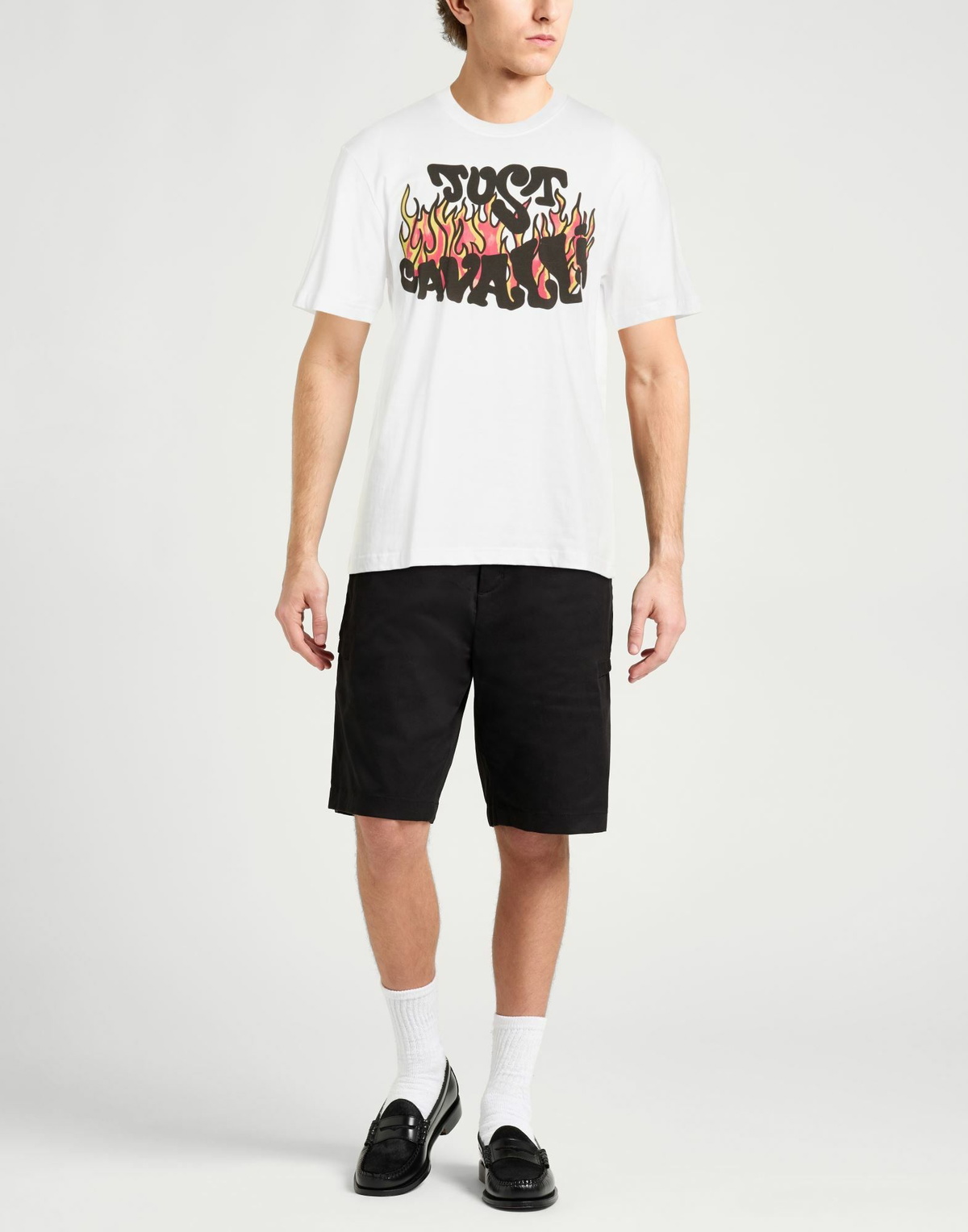Just Cavalli Mens T-shirt in White