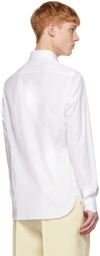 ZEGNA White Spread Collar Shirt
