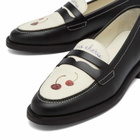 Duke + Dexter Women's Wilde Cherry Penny Loafer in Multi
