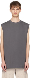 N.Hoolywood Gray Crewneck Tank Top