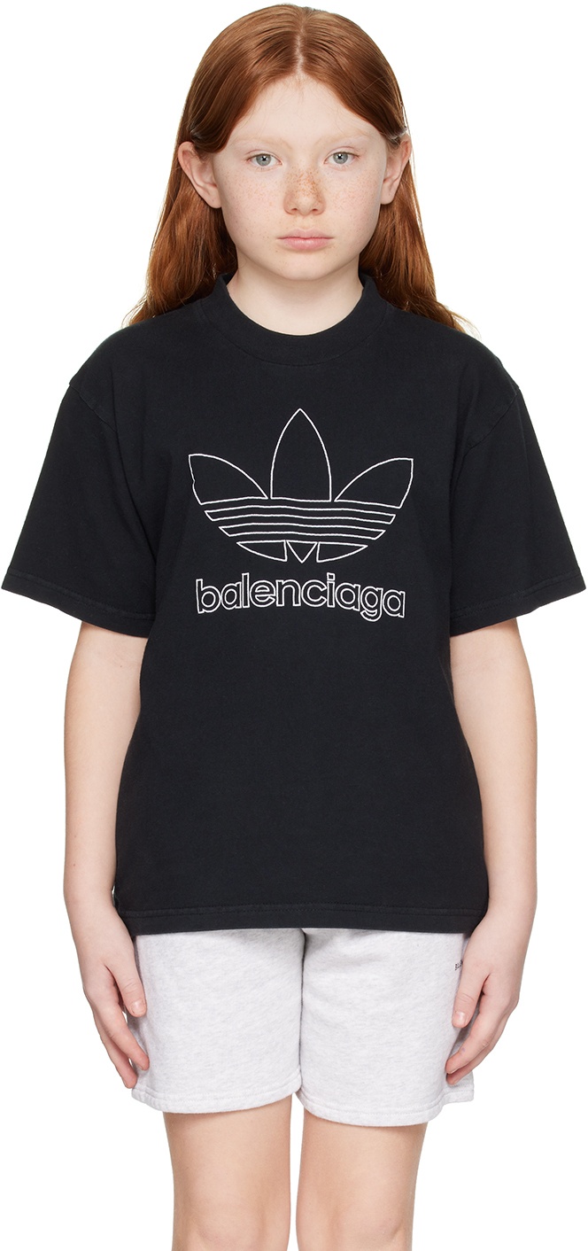 Photo: Balenciaga Kids Kids Black adidas Kids Edition T-Shirt