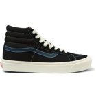 Vans - OG SK8-Hi LX Leather-Trimmed Canvas and Suede High-Top Sneakers - Black