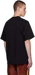 Bethany Williams Black Embroidered Graphic T-Shirt