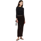 St. Agni Black Soft Jersey Ballerina Long Sleeve T-shirt