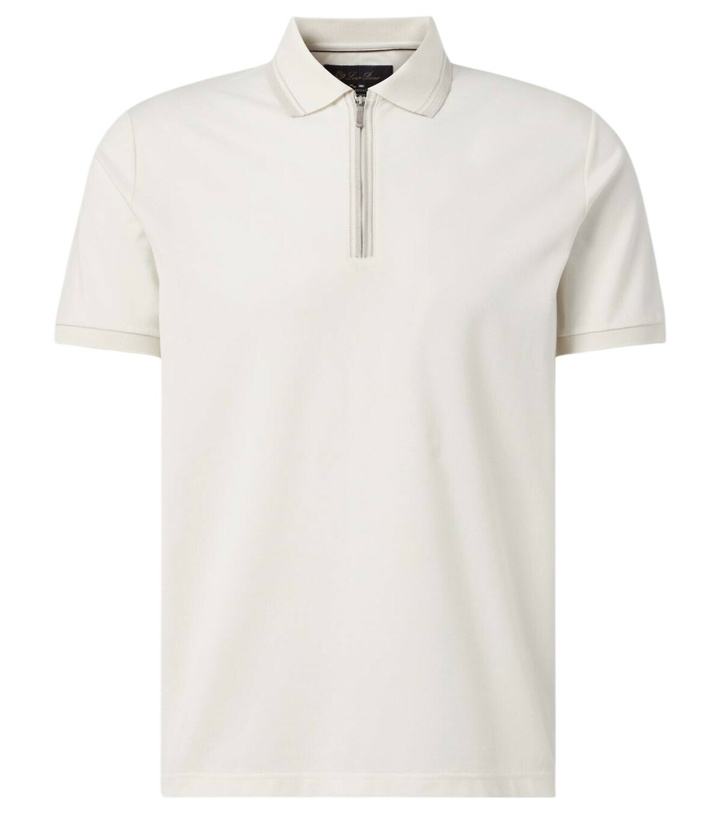 Photo: Loro Piana Regatta cotton-blend piqué polo shirt