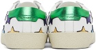 Saint Laurent White Metallic California Court Classic SL/06 Sneakers