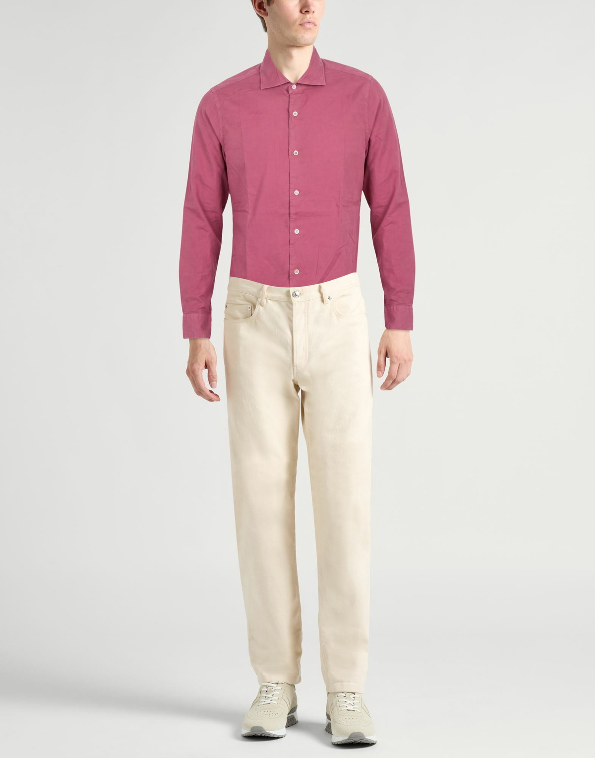 Fedeli Mens Shirt in Antique rose