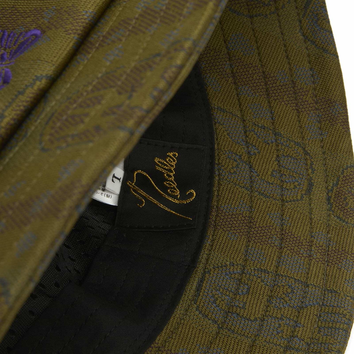 Needles Men's Jacquard Bermuda Hat in Olive