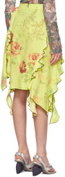 Rave Review Yellow Disa Midi Skirt