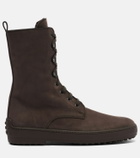 Tod's Winter Gommino leather lace-up boots