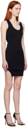 BOYAROVSKAYA Black Ribbed Minidress