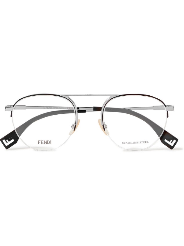 Photo: FENDI - Round-Frame Silver-Tone Optical Glasses