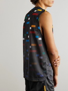 Missoni - Logo-Embroidered Printed Mesh Tank Top - Black