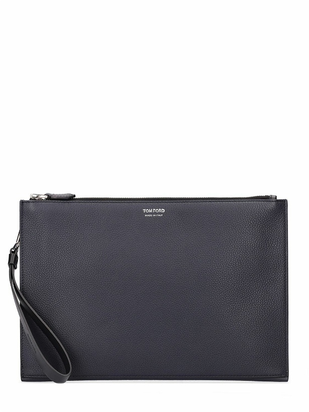 Photo: TOM FORD - Flat Leather Pouch W/ Strap