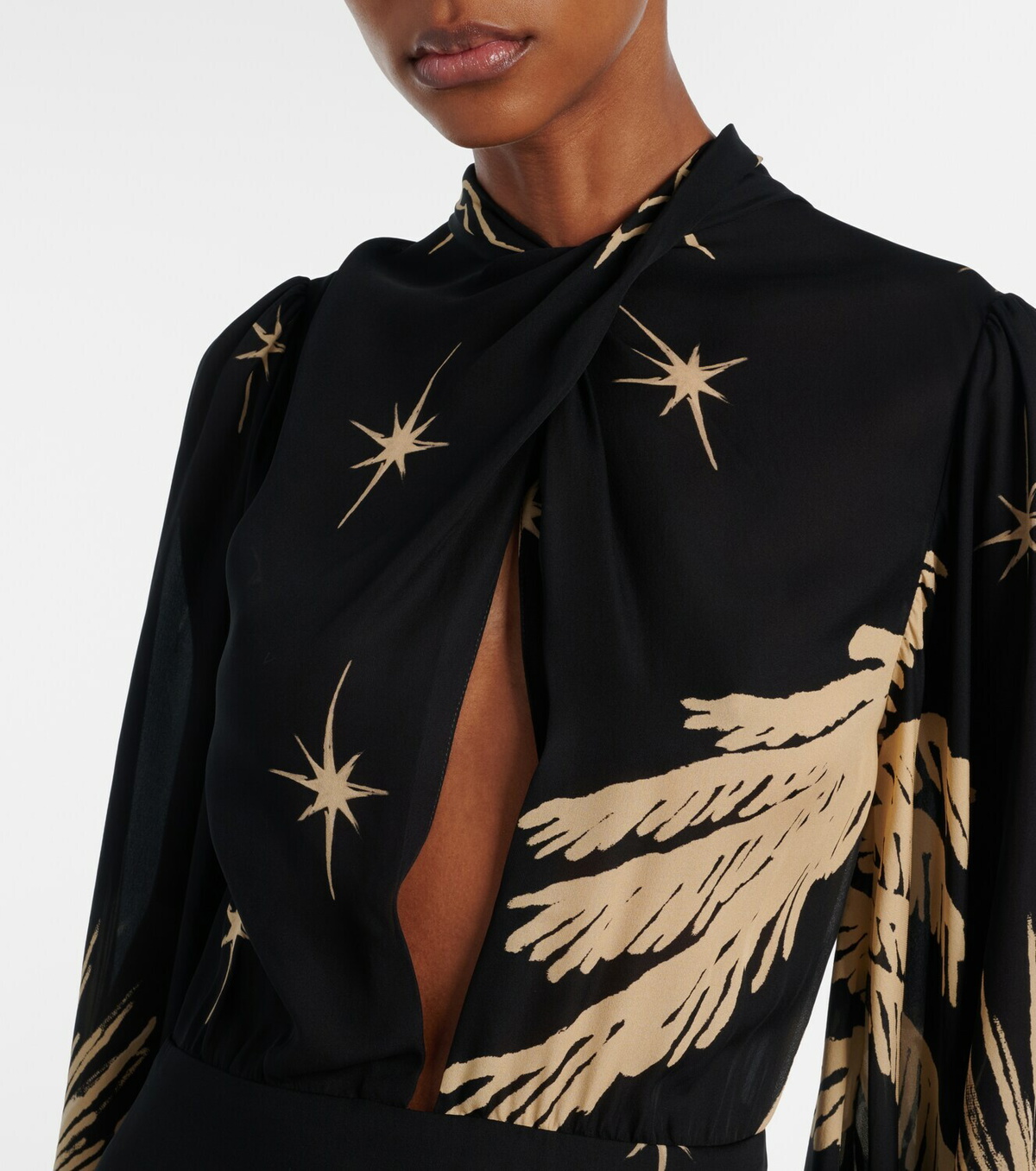 Johanna Ortiz Printed silk maxi dress