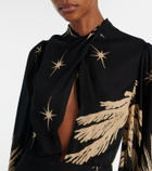 Johanna Ortiz Printed silk maxi dress