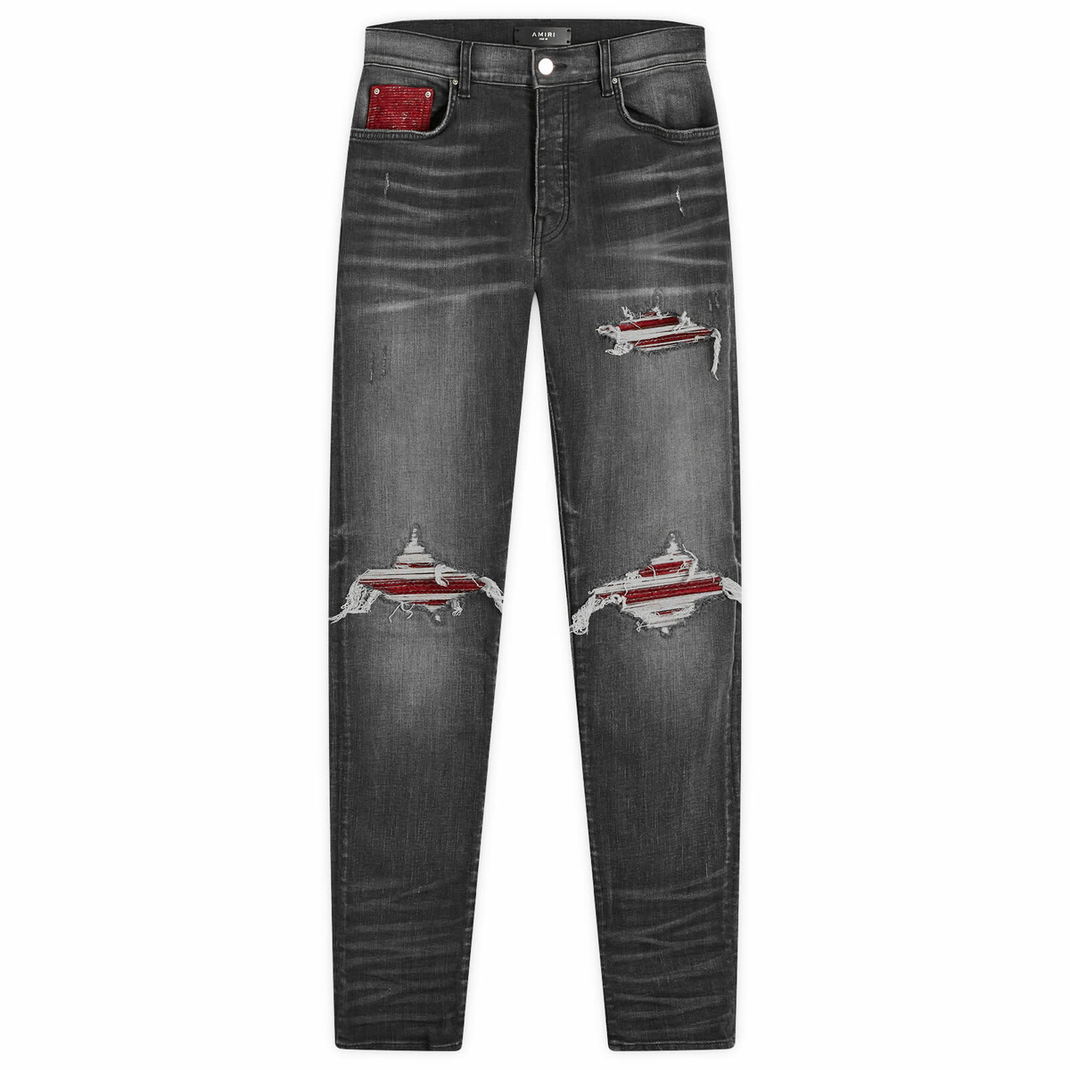 お歳暮 のし AMIRI Amiri Black in Jeans MX1 Snake Men's パンツ
