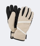 Bogner Hilla leather-trimmed ski gloves