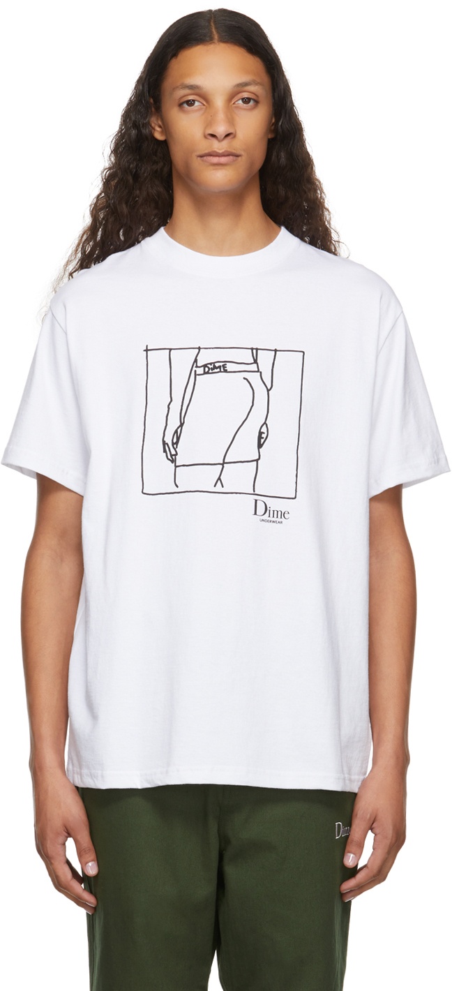 Photo: Dime White Underwear Campaign T-Shirt
