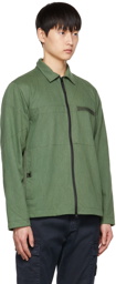 Stone Island Green Over Shirt Jacket