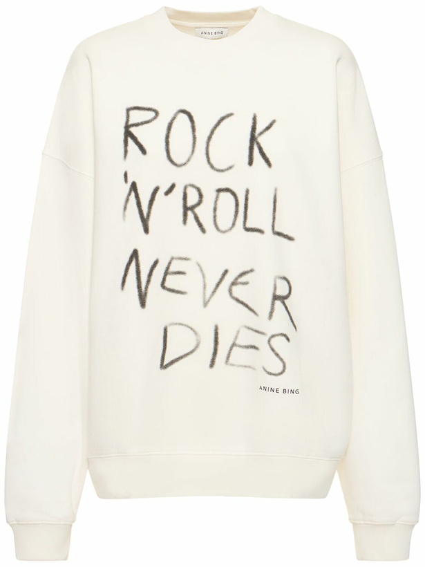 Photo: ANINE BING - Miles Rock N Roll Cotton Sweatshirt