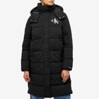Calvin Klein Women's Long Puffer coat in Black