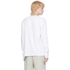 Noah NYC White Recycled Cotton Long Sleeve T-Shirt