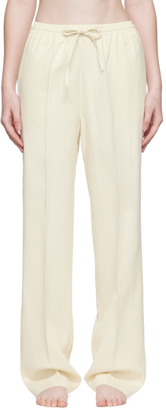 Photo: ASCENO Off-White Aurelia Lounge Pants