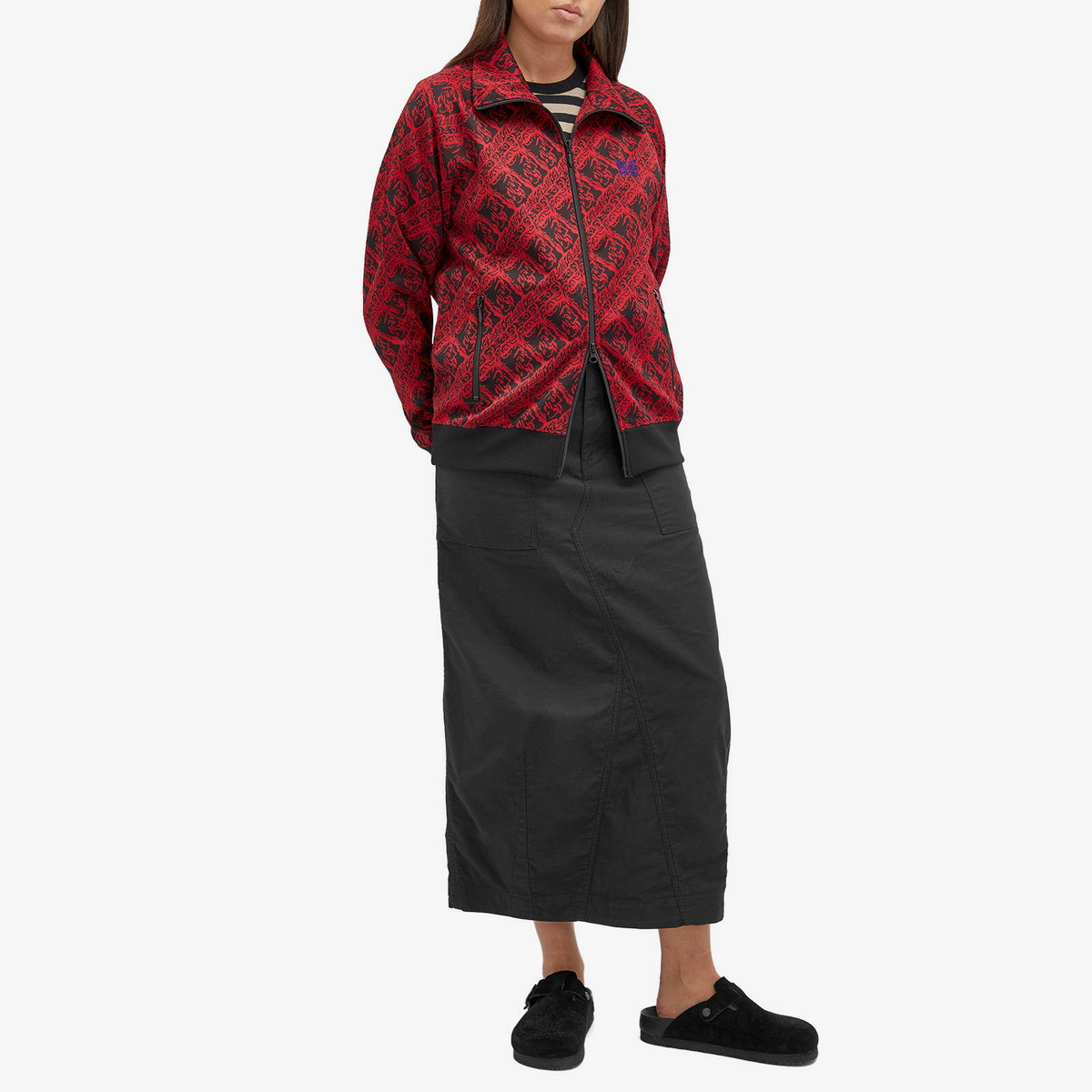 Needles Women's String Fatigue Skirt in Black Needles