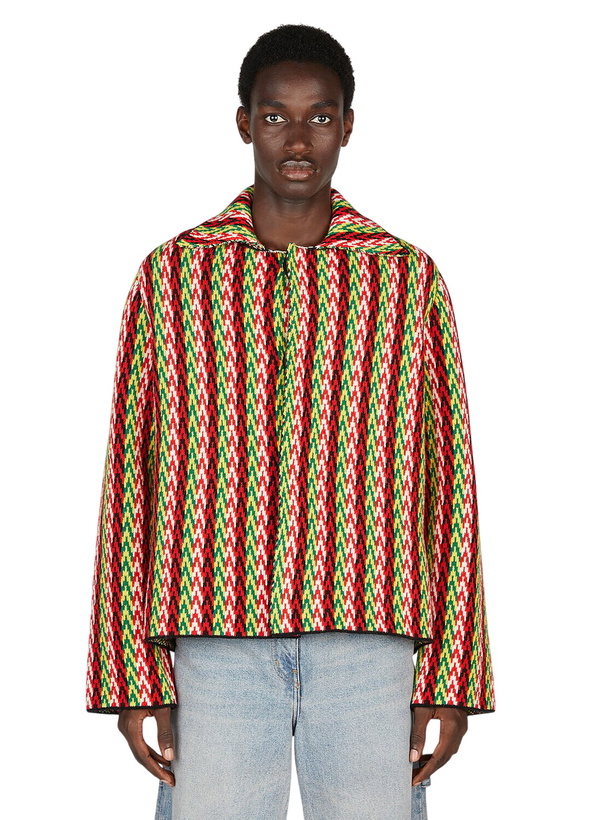 Photo: Lanvin Curb Chevron Knit Jacket