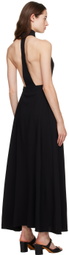 Matteau Black T-Back Maxi Dress