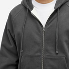 Adsum Men's Waffle Full Zip Hoodie in Grey