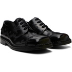 Simone Rocha Black Floral Lace Brogue Derbys
