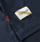 Tracksmith - Van Cortlandt Striped Stretch-Mesh T-Shirt - Blue