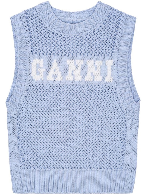 Photo: GANNI - Logo Crochet Vest