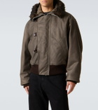 Our Legacy Compel shearling-trimmed leather jacket