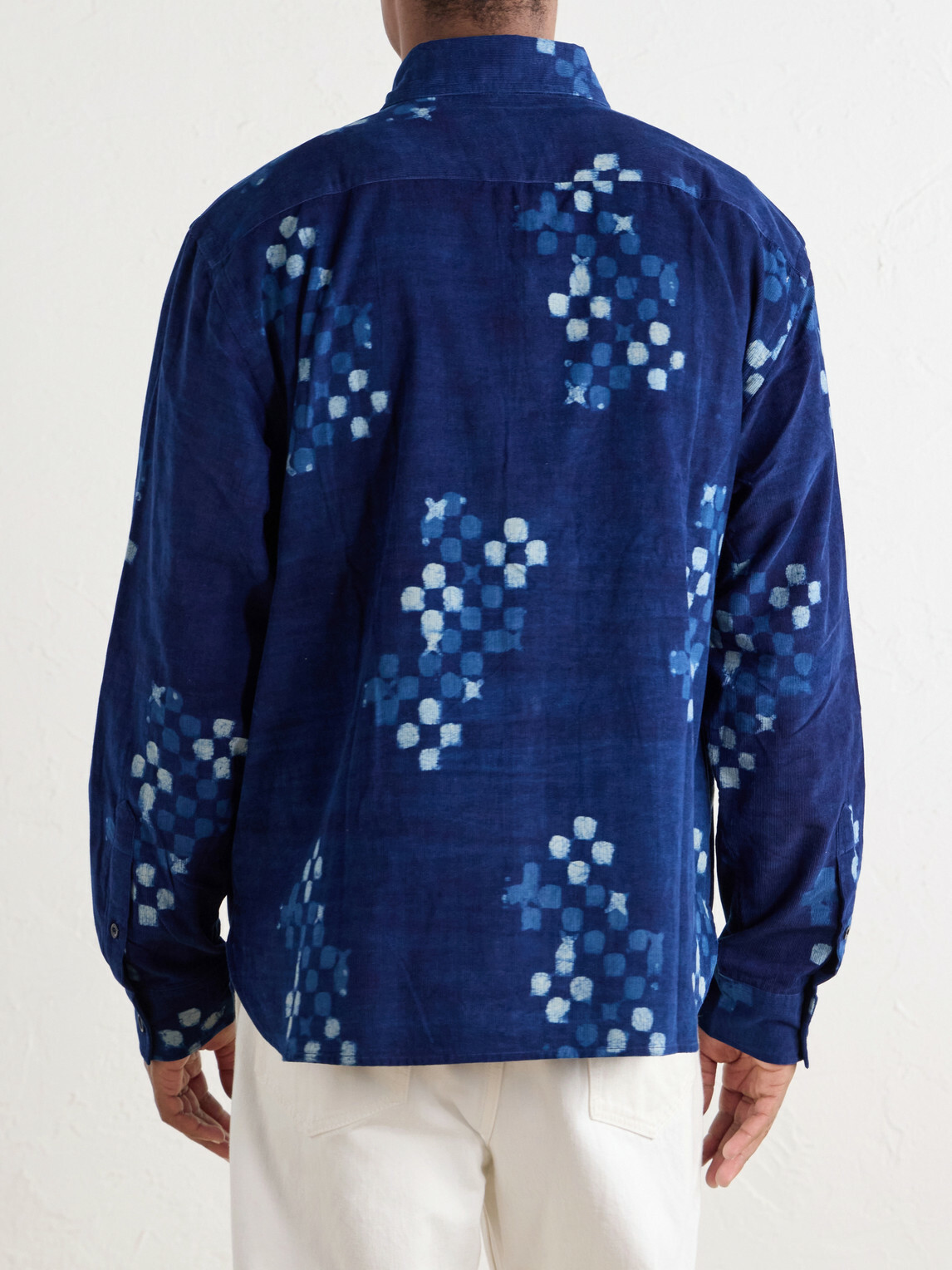 Kardo - Luis Printed Cotton-Corduroy Shirt - Blue