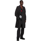 Kiko Kostadinov Black Tailored Maik Coat