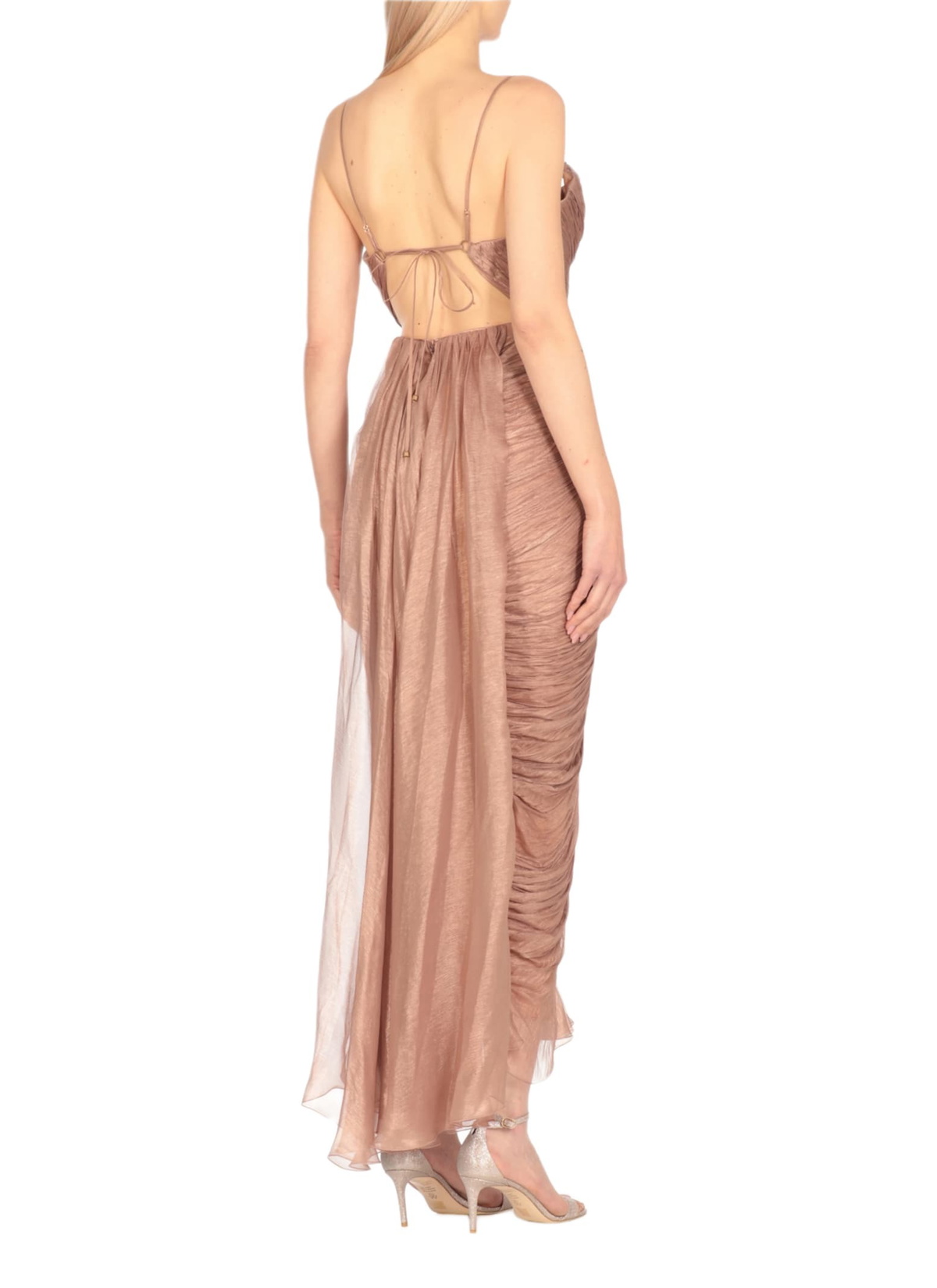 regina midi dress maria lucia hohan Buy Maria Lucia Hohan Blue Regina Open-back Midi Dress in Silk For Women Online