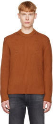 ZEGNA Brown Crewneck Sweater