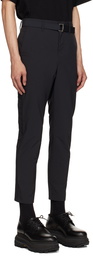 sacai Black Matte Trousers