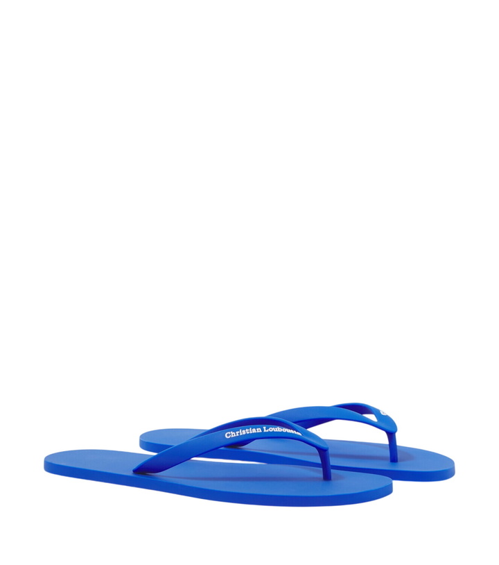 Photo: Christian Louboutin Logo thong sandals