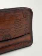 Berluti - Rosewood Scritto Venezia Leather Pouch