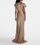 Brunello Cucinelli Monili satin gown