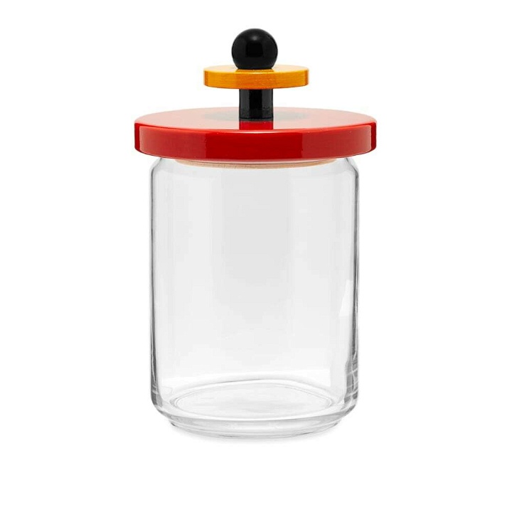 Photo: Alessi Glass Jar in Red/Black/Yellow