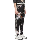 Dolce and Gabbana Black Floral Angels Lounge Pants