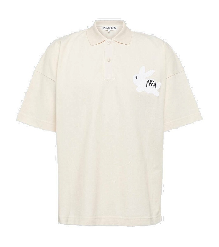 Photo: JW Anderson Embroidered cotton jersey polo shirt
