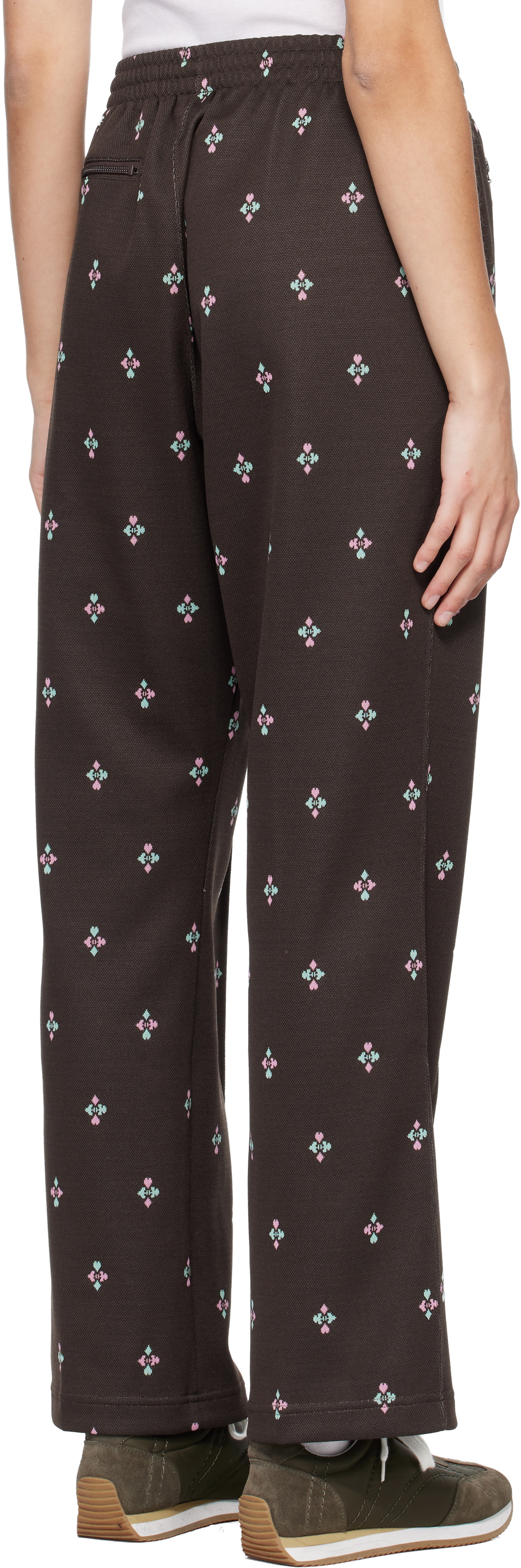 NEEDLES Brown Poly Jacquard Lounge Pants