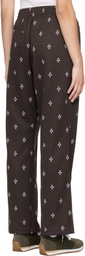 NEEDLES Brown Poly Jacquard Lounge Pants